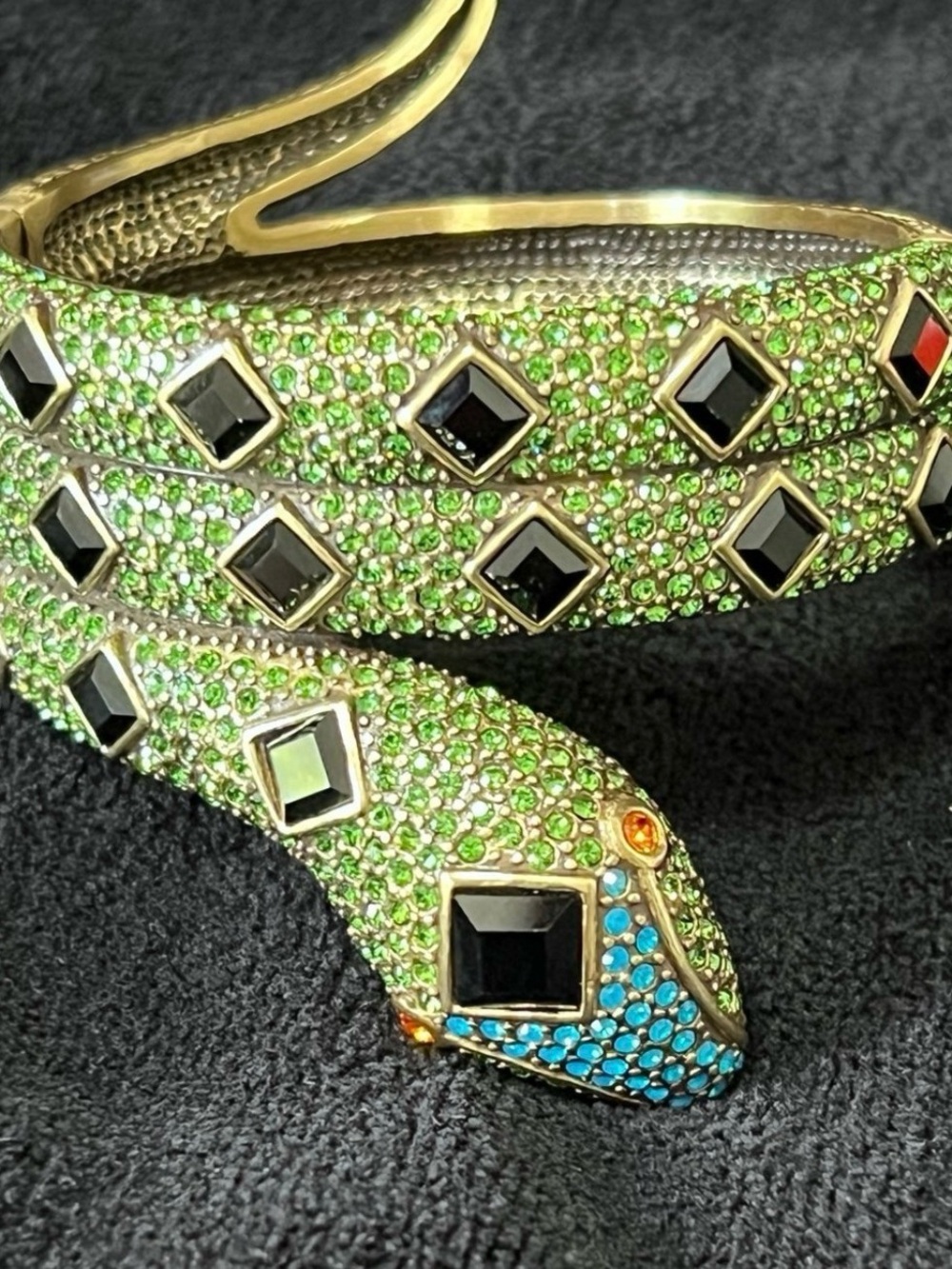 Heidi Daus “ Spellbinding Snake “ cuff bracelet